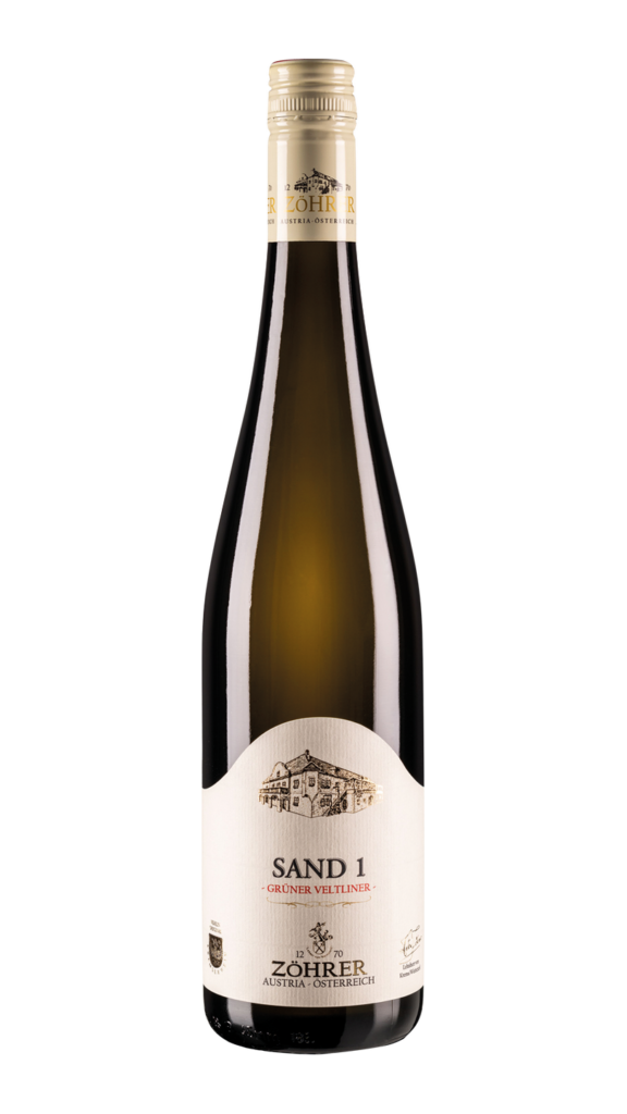 Weinflasche SAND 1 Grüner Veltliner – Weingut Zöhrer