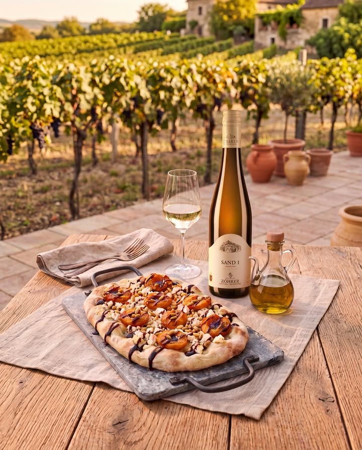 Facebook-Beitrag: Die „SAND1 Pinsa“ für den schnellen Küchenblitz zum Riesling Der… — Weingut Zöhrer