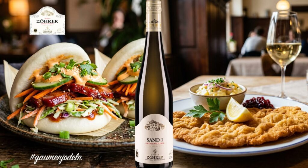 Facebook-Beitrag: Ein echter Grüner Veltliner ist wie ein kulinarisches Chamäleon –… — Weingut Zöhrer