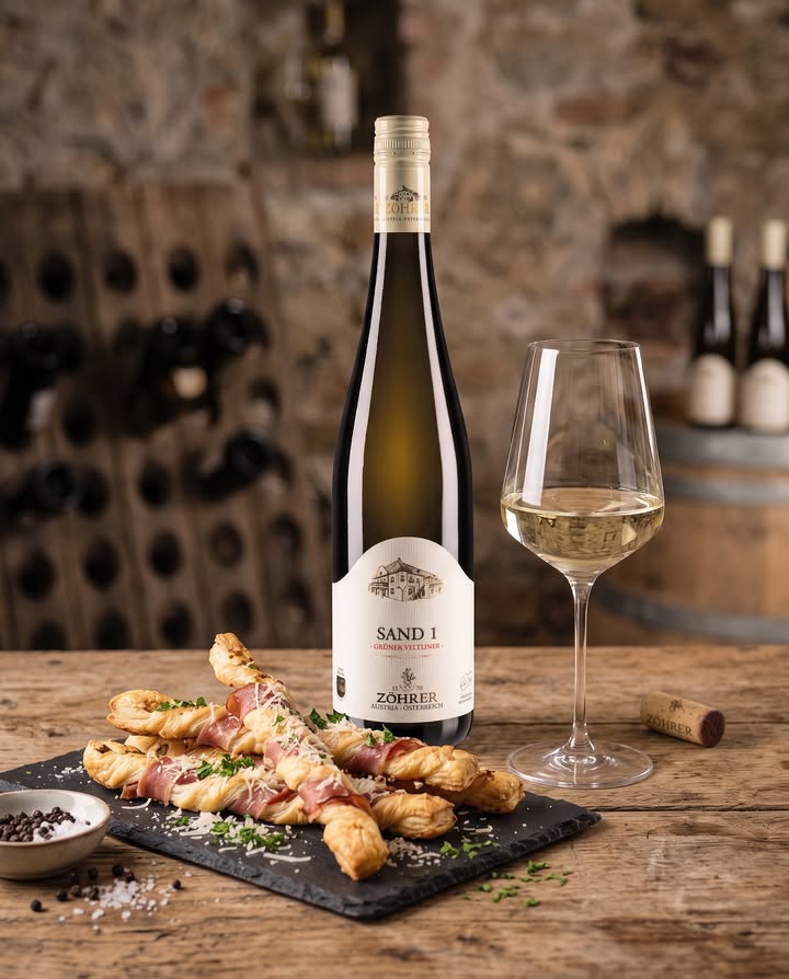 Facebook-Beitrag: Zöhrers Küchenblitz – knusprige Parmesan/Prosciutto Stangerl Gibt es etwas Schöneres,… — Weingut Zöhrer