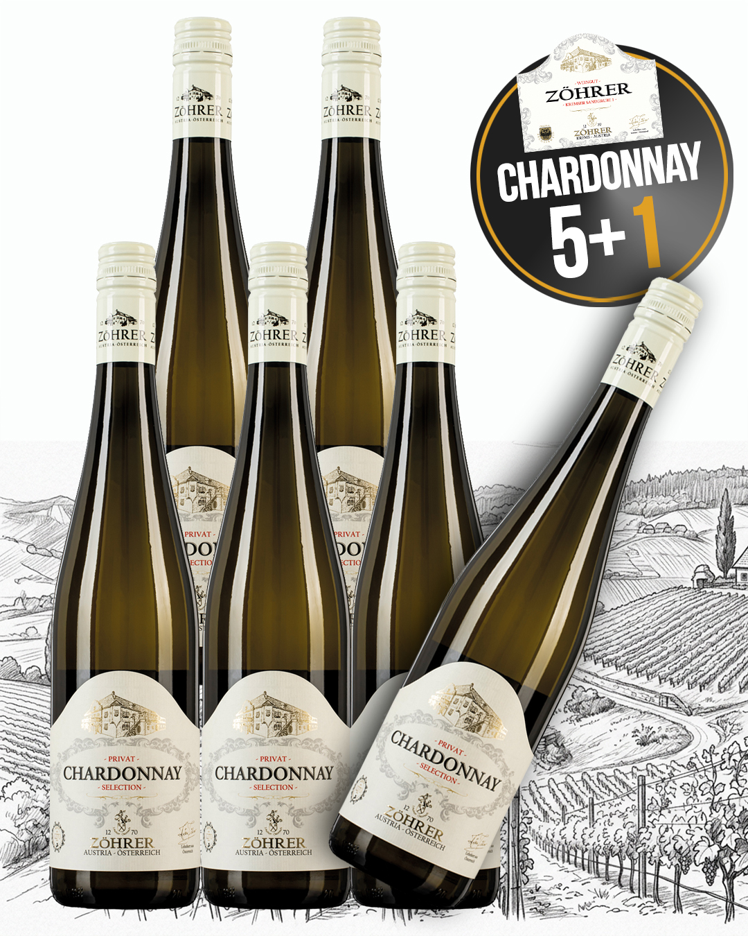 Chardonnay 5+1 Set
