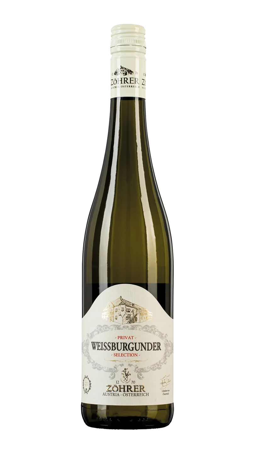 Weinflasche Private Selection Weissburgunder – Weingut Zöhrer