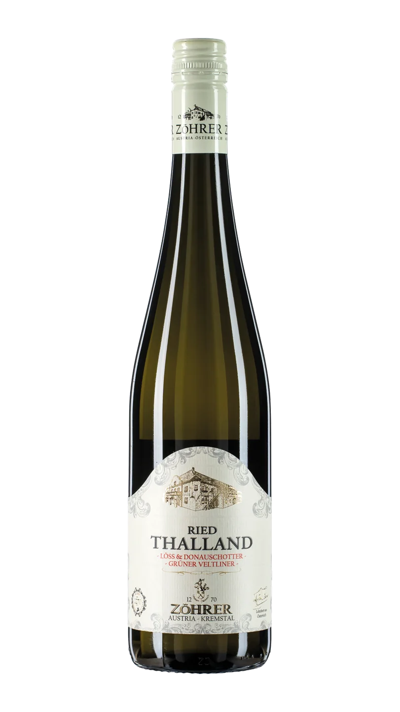 Weinflasche Ried Thalland Grüner Veltliner Kremstal dac – Weingut Zöhrer