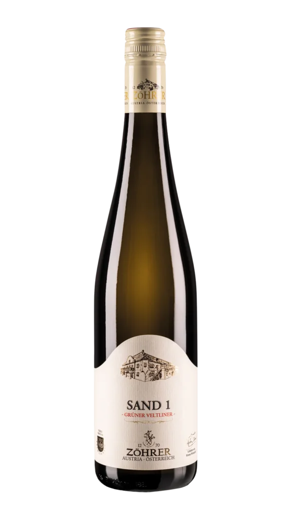 Weinflasche SAND 1 Grüner Veltliner – Weingut Zöhrer