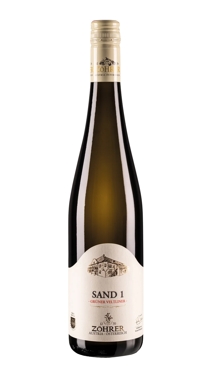 Weinflasche SAND 1 Grüner Veltliner – Weingut Zöhrer