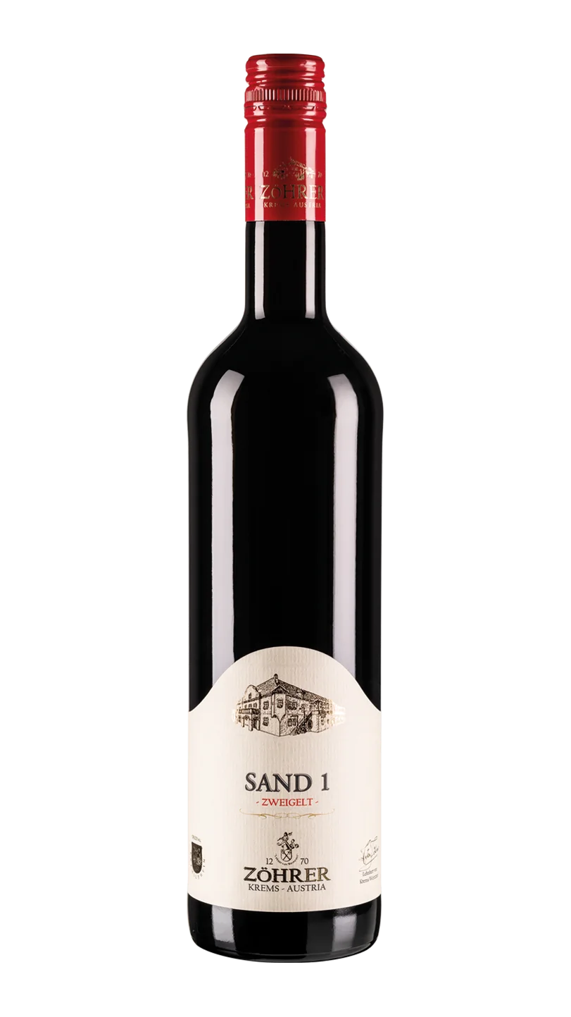 Weinflasche SAND 1 Zweigelt – Weingut Zöhrer