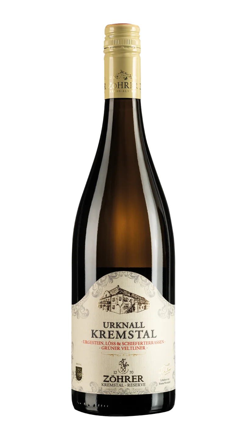 Weinflasche URKNALL Kremstal dac Reserve Grüner Veltliner – Weingut Zöhrer