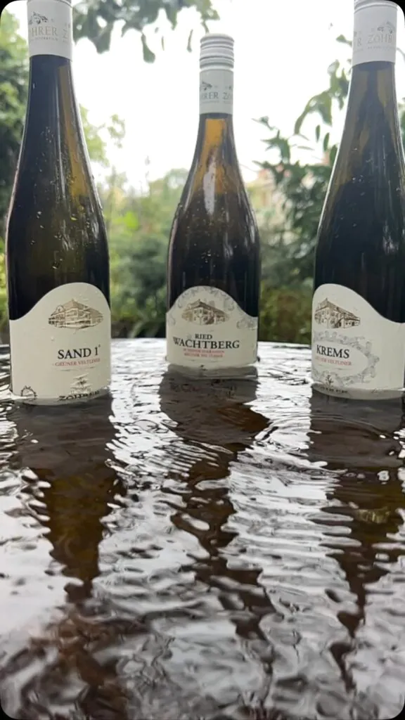 Facebook-Beitrag: Wenn’s schon nicht regnet, müssen wir den Wein eben selbst… — Weingut Zöhrer